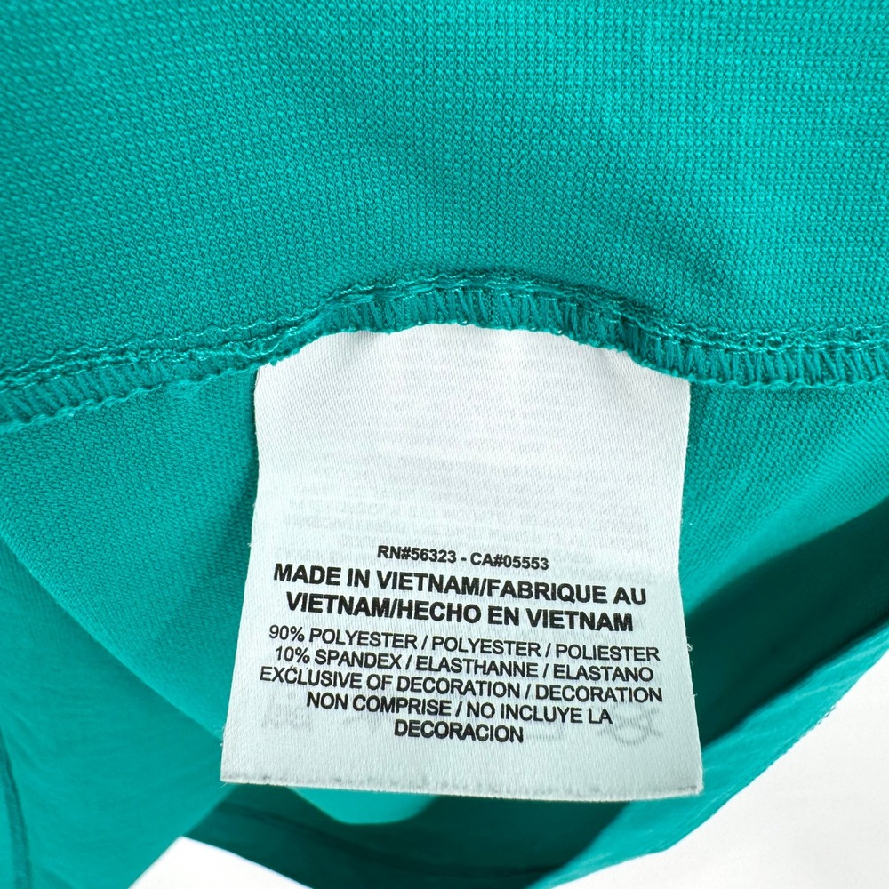 Nike Golf Teal Green Polo Shirt Short Sleeve Dri-Fit Teal Green Men's XL - Picture 9 of 9